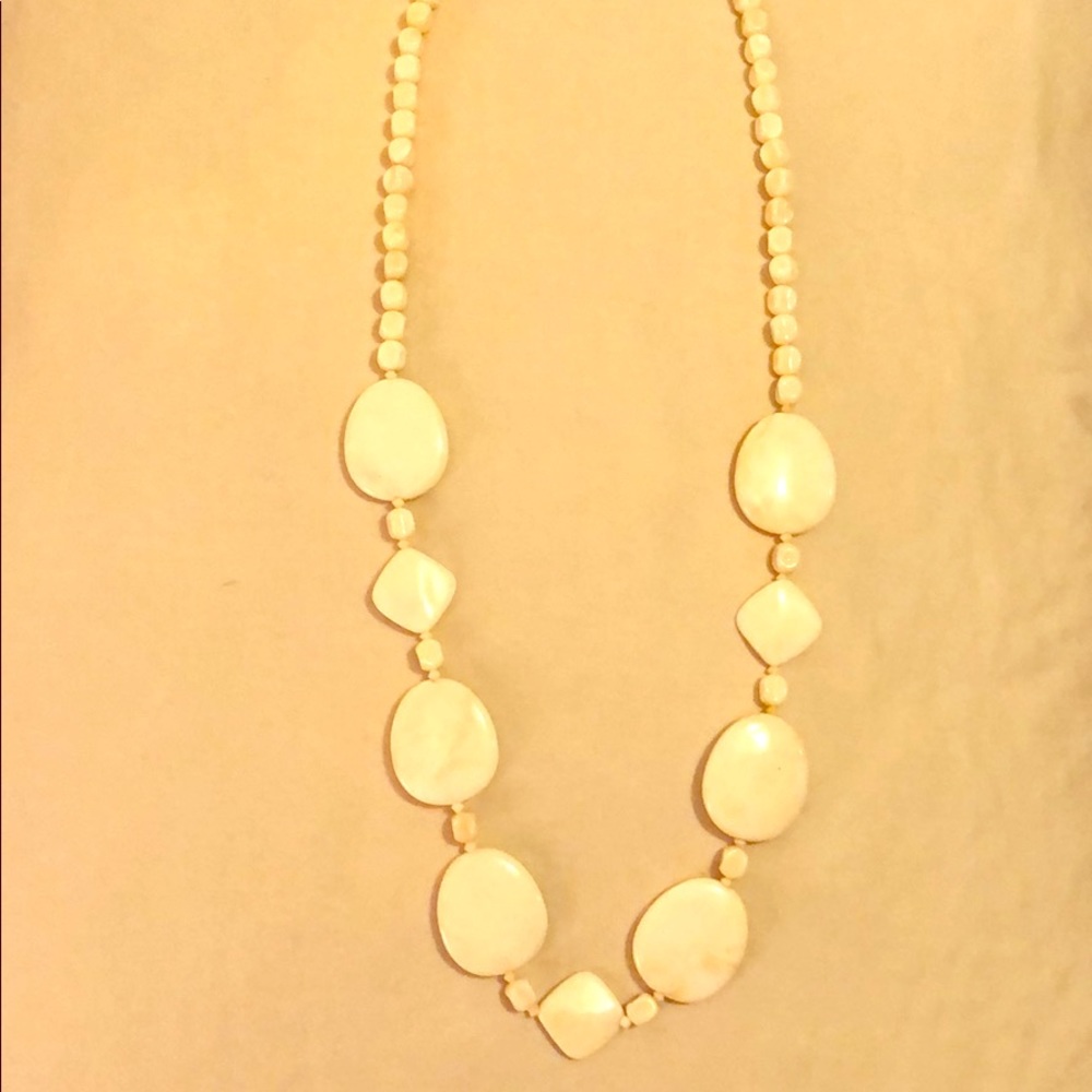 Cream beaded necklace